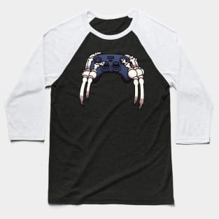 Skeleton Hands Holding Video Game Controller Baseball T-Shirt